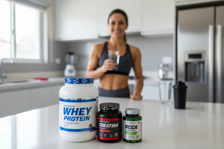 Suplementos essenciais para mulheres que treinam em casa