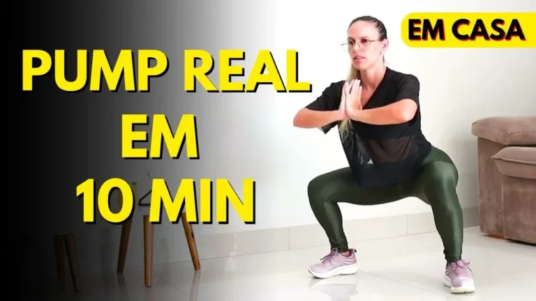 Mulher fazendo Treino Para dar PUMP GIGANTE De Pernas E Glúteos Em Casa