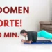 Mulher fazendo exercício para FORTALECER Abdomên 10 Minutos Em Casa