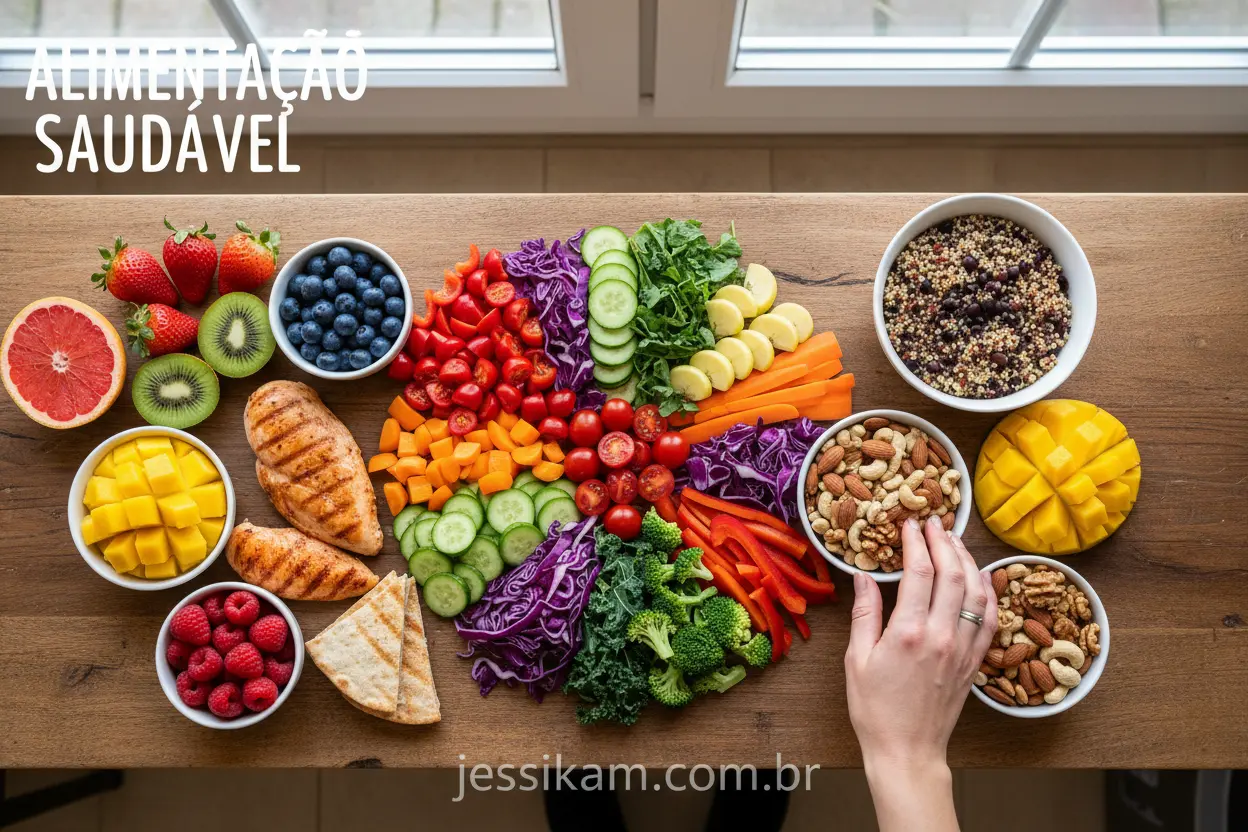 Comida saudável para uma alimentação equilibrada.