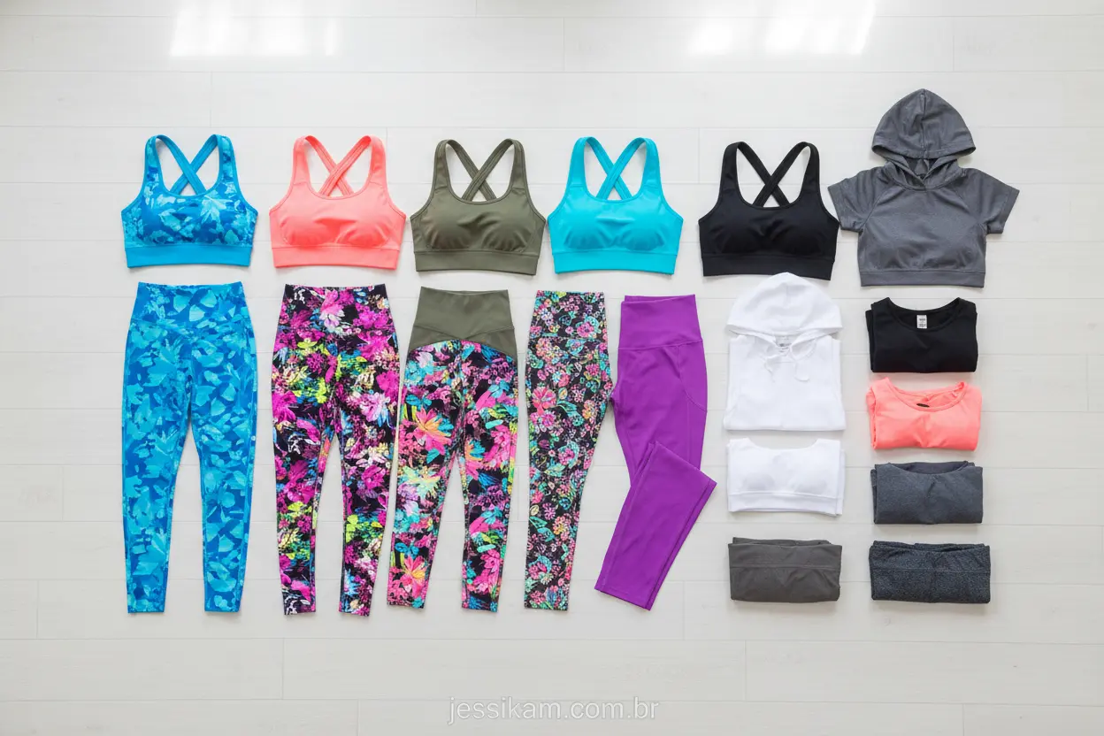 Roupas de academia femininas estilosas e modernas.