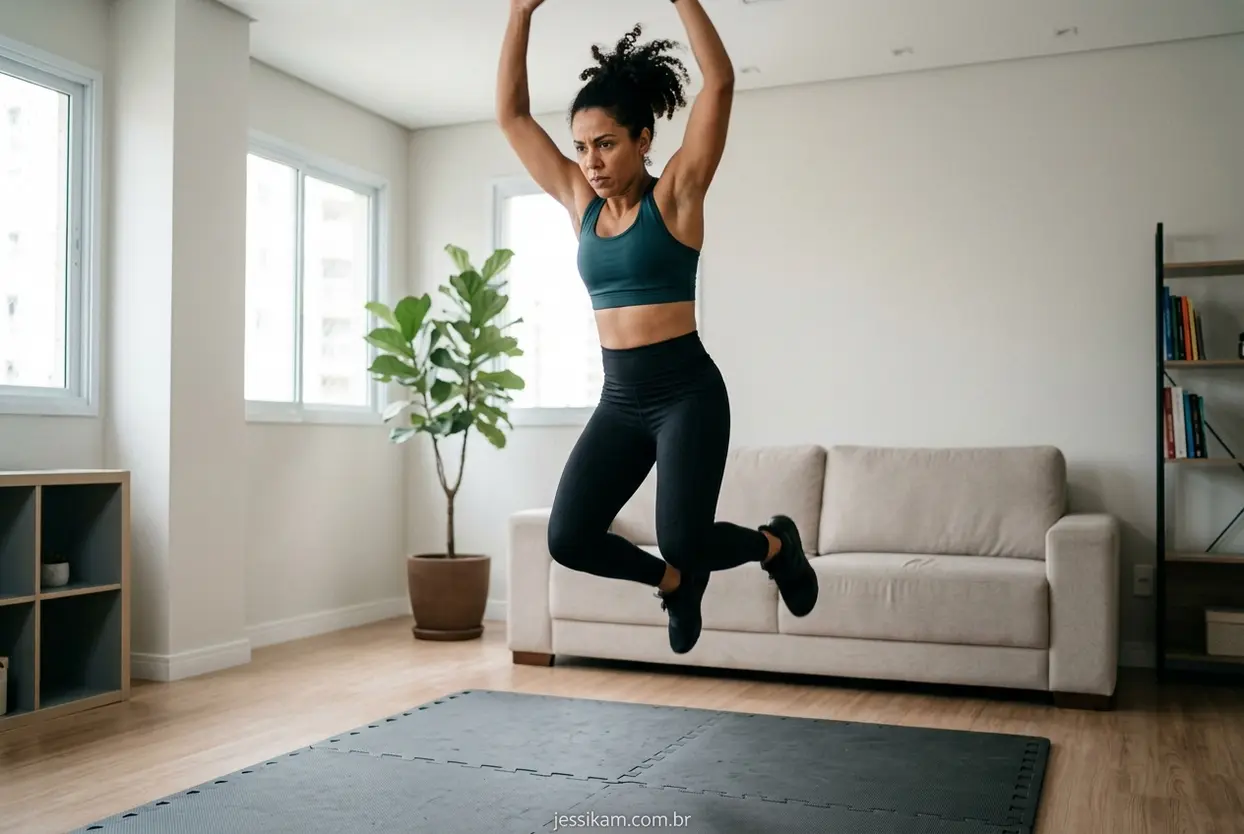 Exercícios HIIT sem equipamentos Treino HIIT em casa para secar com exercícios corporais