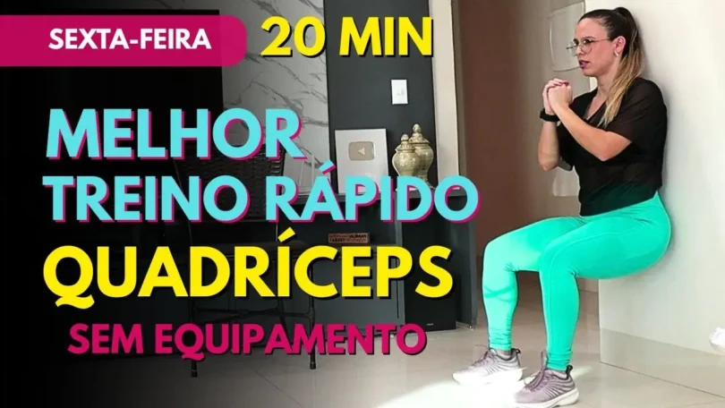 DESAFIO Semana Do Treino De Quadríceps Para CRESCER E TONIFICAR Coxas Com Treino Em Casa Rápido D2